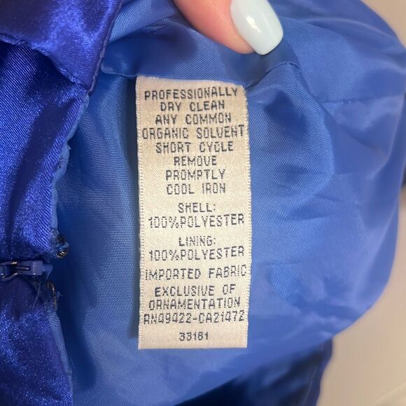 ✨Jessica McClintock Gunne Sax Sz 9 Dress Y2K Ruched Satin HOCO Prom Y2K VTG✨ - Picture 8 of 8